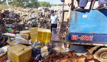 Gia Lai: Tiêu huỷ hàng trăm ký thịt bẩn chuẩn bị đưa ra thị trường