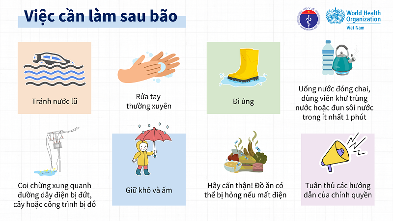 Hướng dẫn phòng chống dịch bệnh sau bão, lũ