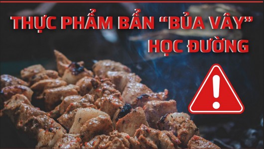 Thực phẩm bẩn: Món ăn nguy hiểm đang "bủa vây" học đường