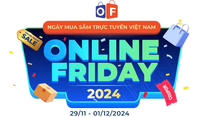 60 giờ săn khuyến mãi toàn quốc: Online Friday 2024 đang đến gần