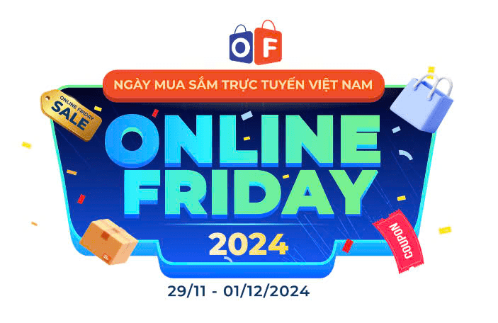 60 giờ săn khuyến mãi toàn quốc: Online Friday 2024 đang đến gần