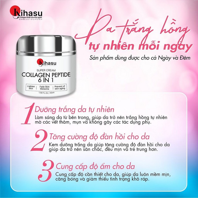 Khám phá bí mật làn da không tuổi cùng bộ đôi chăm sóc da Collagen Kihasu