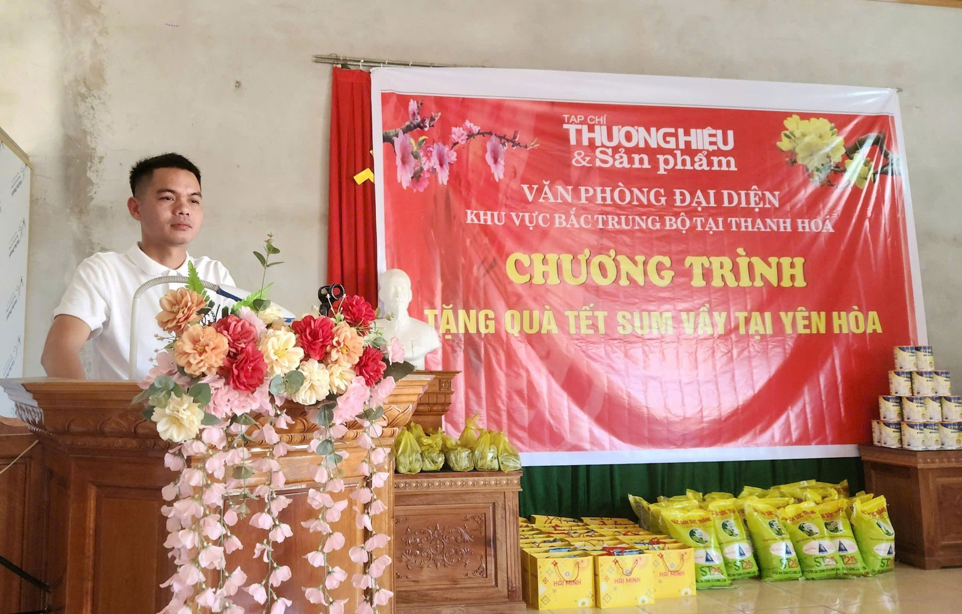 Ông Bùi Quang Hiếu đại diện Văn phòng Bắc Trung bộ tại Thanh Hóa phát biểu tại chương trình