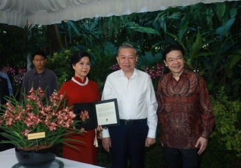 Singapore lấy tên Tổng Bí thư Tô Lâm và phu nhân đặt cho loài hoa lan mới