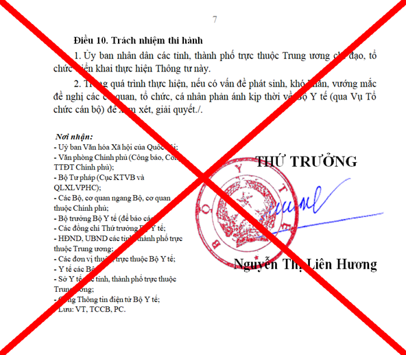 Bộ Y tế bác bỏ văn bản giả mạo về Trạm Y tế xã, phường