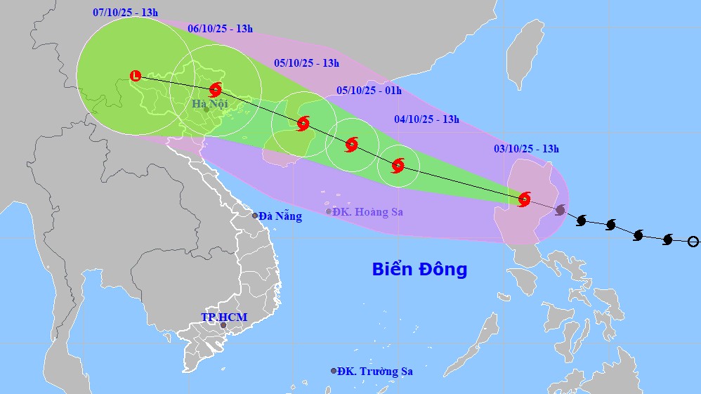 Bão số 11 Matmo có hai kịch bản ảnh hưởng trực tiếp tới miền Bắc