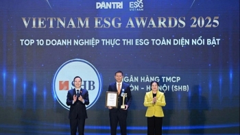 SHB được vinh danh TOP 10 Doanh nghiệp thực thi ESG toàn diện nổi bật