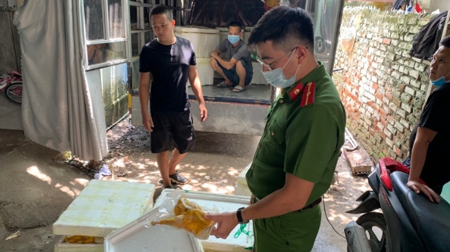 Hà Nội: Bắt giữ hơn nửa tấn gà ủ muối tiêu nhập khẩu không rõ nguồn gốc