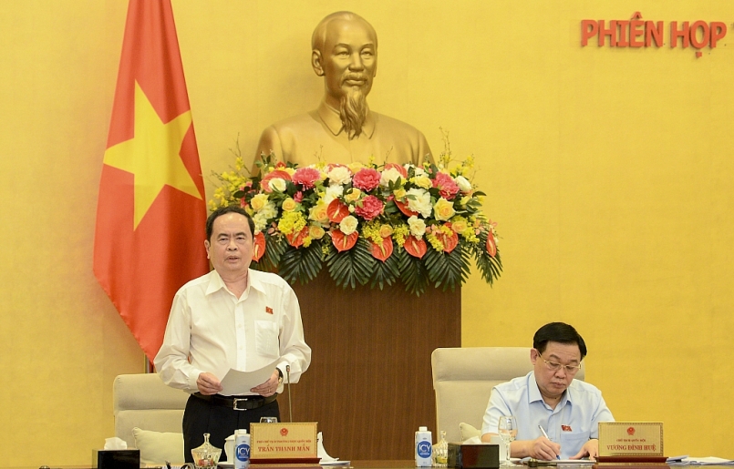 Phó Chủ tịch Quốc hội Trần Thanh Mẫn phát biểu tại phiên họp