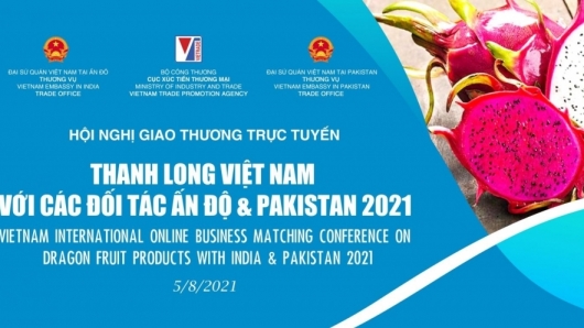 Sắp diễn ra Hội nghị giao thương trực tuyến thanh long Việt Nam với các đối tác Ấn Độ và Pakistan 2021