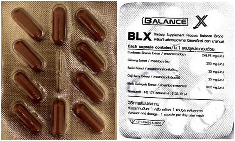 Phát hiện sản phẩm thực phẩm bảo vệ sức khỏe BALANCE X có chứa Sildenafil và Tadalafil